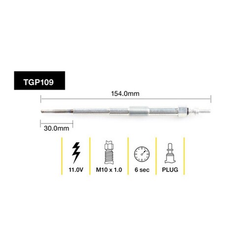 4x New TRIDON Premium Australian Quality Glow Plug For Subaru #TGP109
