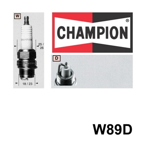 4x New CHAMPION Performance Driven Quality Industrial Spark Plug #W89D