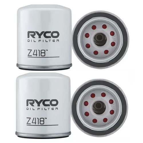 2x Pack of New RYCO Oil Filter Z418 - Equiv. Sakura C-1123, Wesfil WZ418/WZ422