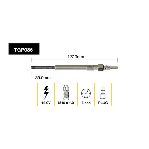2x New TRIDON Premium Australian Quality Glow Plug For Audi #TGP086