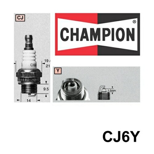 2x New CHAMPION Performance Driven Quality Small Engine Spark Plug #CJ6Y