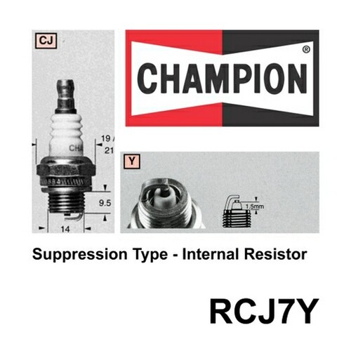 2x New CHAMPION Performance Driven Quality Small Engine Spark Plug #RCJ7Y