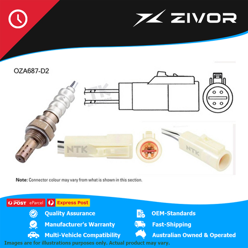 NTK Oxygen Sensor Post-Catalytic Converter For Ford LTD AU I #OZA687-D2
