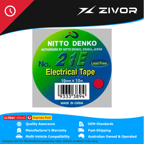 New Genuine NITTO Electrical PVC Insulation Tape 19mm X 10m #19MMX10MBK-E