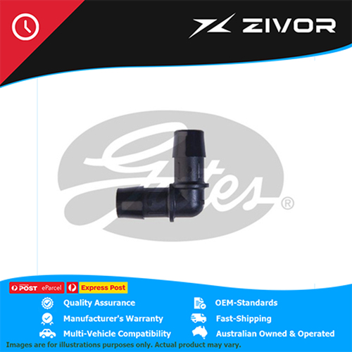 New Genuine GATES Heater Hose Adaptor 3/8In. Elbow Suitable Passenger Car #28622