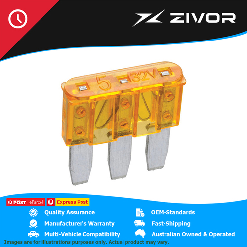 New Genuine NARVA Micro 3 Blade Fuse 5 Amp Tan Pack of 5 #51205BL