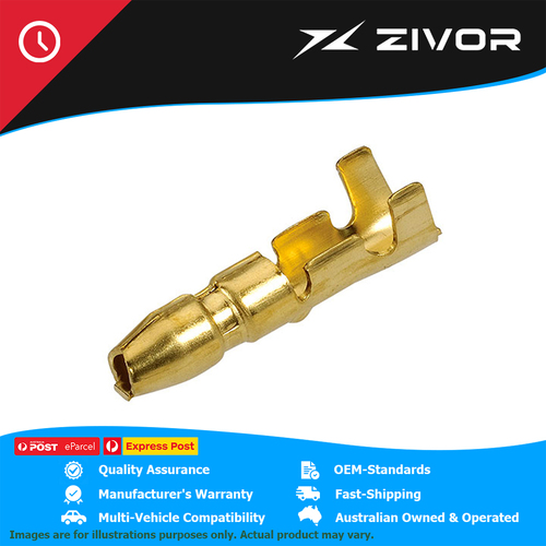 NARVA Crimp Terminal Male Bullet Brass Terminal Entry 5mm 100 Pce #56207