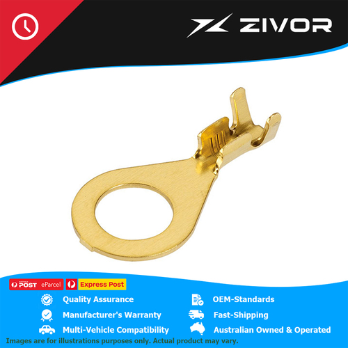 NARVA Crimp Terminal Ring Brass Terminal Entry 8.4mm Non Insulated 100 Pce 56240