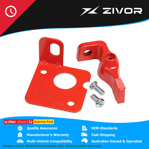 New Genuine NARVA Lockout Battery Master Switch Lever Kit Red #61077R