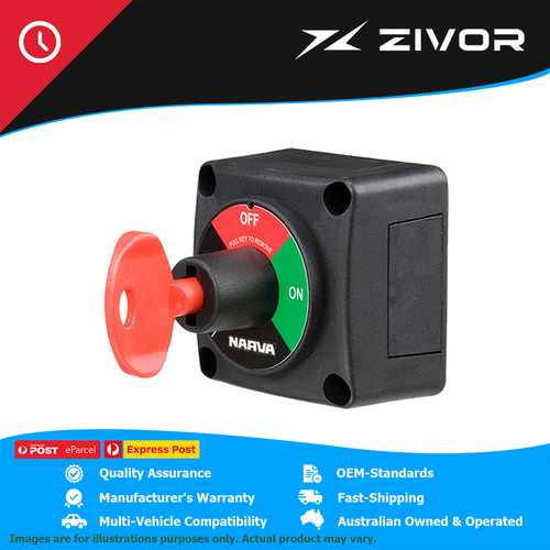 New Genuine NARVA Battery Master Switch With Removable Key  #61078BL
