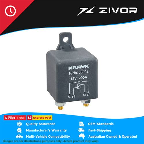 New Genuine NARVA 24V 100A Heavy Duty Normally Open 4 Pin Relay #68023