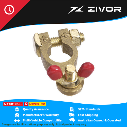New PROJECTA Brass Battery Terminal Marine Stud Type - Positive - 1 Pce #BT14-P1