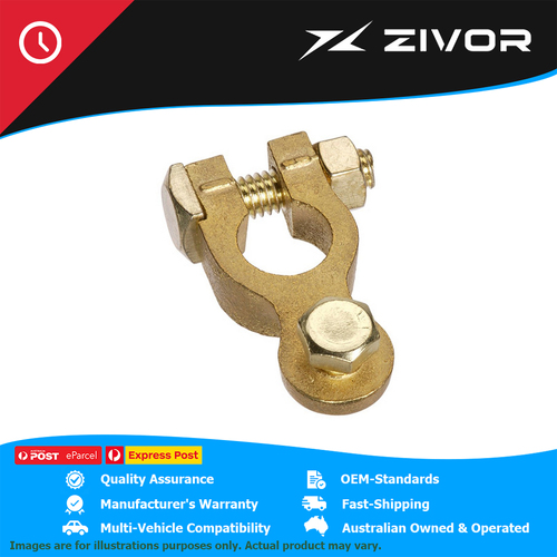 New Genuine PROJECTA Brass Battery Terminal Bolt On - Negative - 1 Pce #BT142-N1