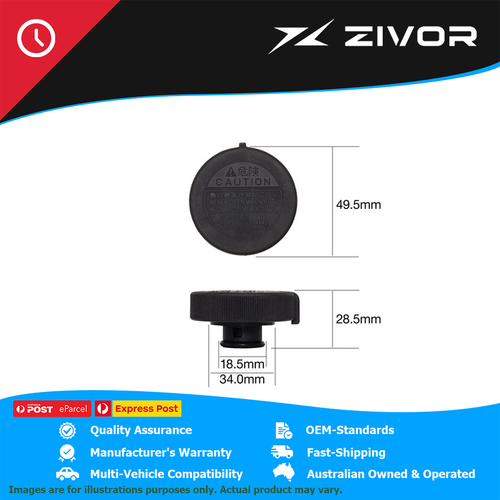 Genuine TRIDON Radiator Cap 16 Psi-110 Kpa Plastic Screw On For Toyota #CV16110