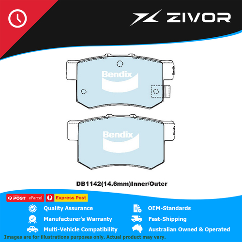 New Genuine BENDIX Brake Pads Rear For Honda Civic Integra Legend #DB1142GCT