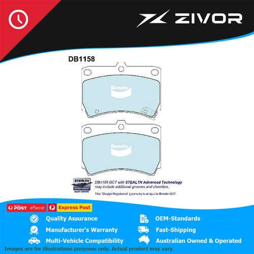 New Genuine BENDIX Brake Pads Front For Mazda 121 323 Familia #DB1158GCT