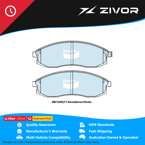 New Genuine BENDIX Brake Pads Front For Toyota Tarago #DB1308GCT