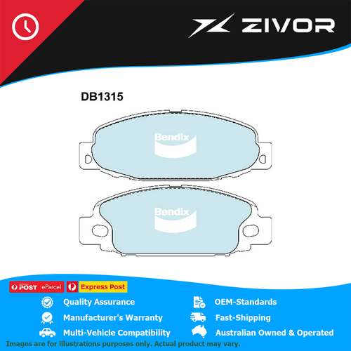 New Genuine BENDIX Heavy Duty Brake Pads Front For Mitsubishi Fuso #DB1315HD