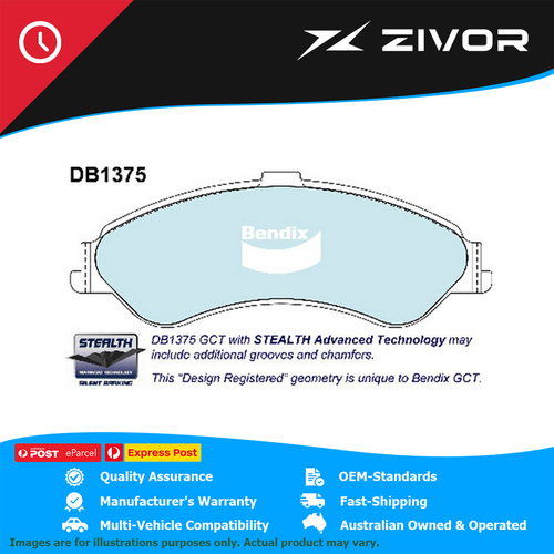 Genuine BENDIX Brake Pads Front For Ford Fairlane Fairmont Falcon LTD #DB1375HD