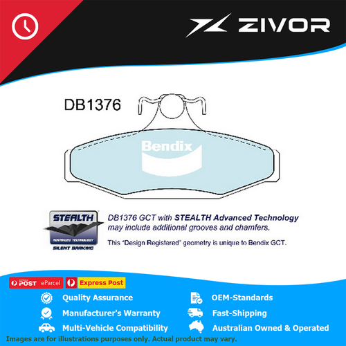 New Genuine BENDIX Brake Pads Rear For Ford Fairlane Fairmont Falcon #DB1376HD