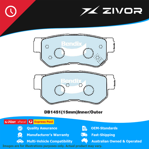 New Genuine BENDIX Brake Pads Rear For Ssangyong Kyron Rexton Stavic #DB1451GCT
