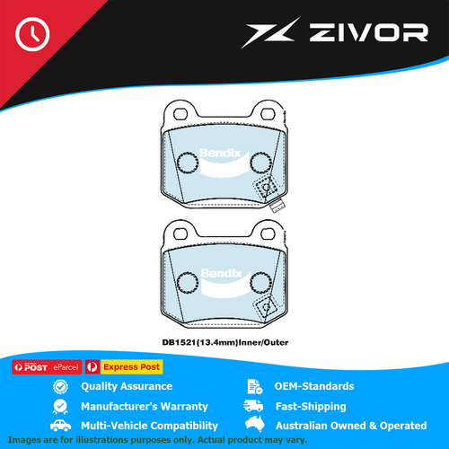 New Genuine BENDIX Brake Pads Rear For Subaru BRZ Impreza Liberty WRX #DB1521GCT