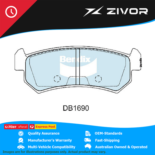 New Genuine BENDIX Brake Pads Rear For Holden Viva JF #DB1690GCT