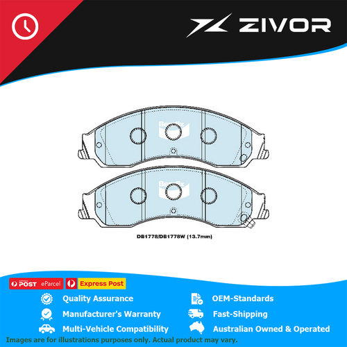 New Genuine BENDIX Brake Pads Front For Mitsubishi 380 TMR380 #DB1778GCT