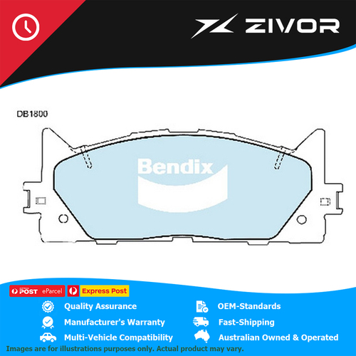 New Genuine BENDIX Brake Pads Front For Toyota Aurion Camry #DB1800GCT