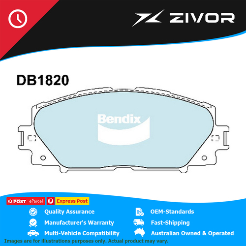 New Genuine BENDIX Brake Pads Front For Toyota YARIS #DB1820GCT
