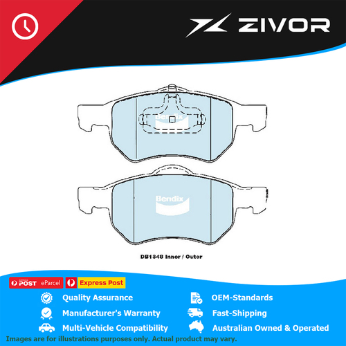 New Genuine BENDIX Brake Pads Front For Chrysler Grand Voyager #DB1848HD