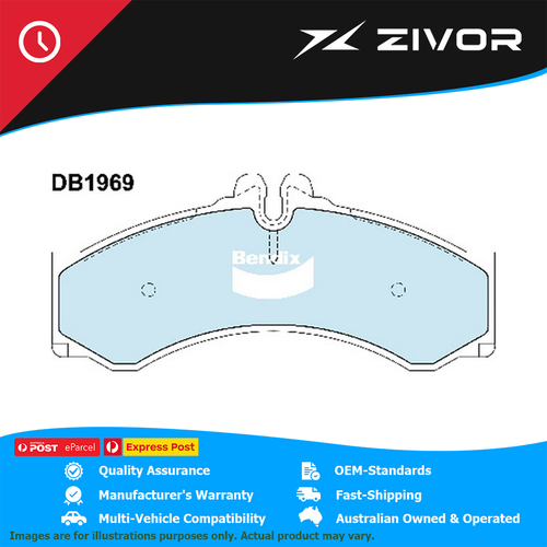 New BENDIX Brake Pads - Rear For MERCEDES-AMG G55 W463 G-Wagen #DB1969HD