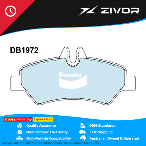 New Genuine BENDIX Brake Pads Rear For Volkswagen Crafter Golf #DB1972HD