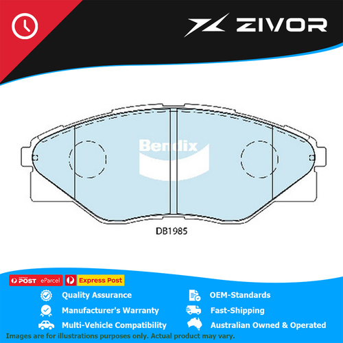 New Genuine BENDIX Heavy Duty Brake Pads Front For Toyota Hilux #DB1985HD
