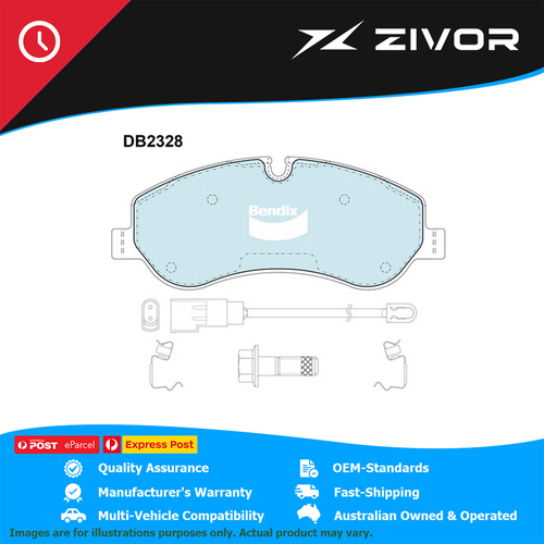 New Genuine BENDIX Heavy Duty Brake Pads Front For Ford Transit #DB2328HD
