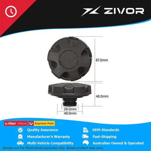Genuine TRIDON Radiator Cap 20 Psi - 140 Kpa Plastic Screw On For BMW #DF20140
