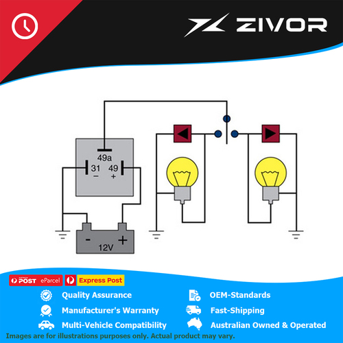 New Genuine TRIDON EP12 Electronic 12V Flasher Unit #FET13