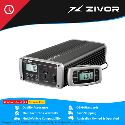 New PROJECTA Voltage Inverter Pure Sine Wave 12V Dc To 240V Ac - 1000W #IP1000