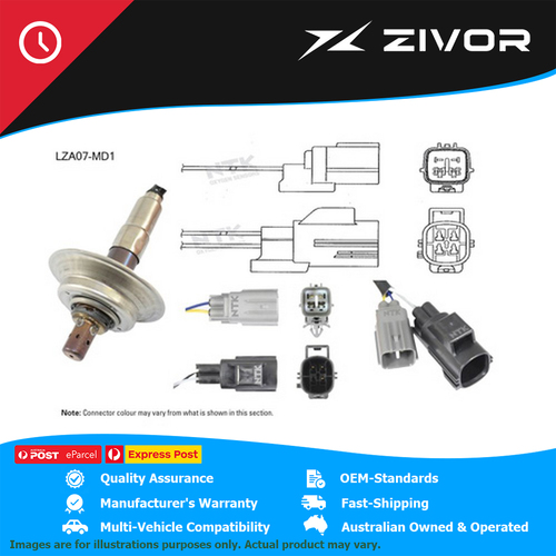 New NTK Oxygen Sensor 5 Wire 445mm Cable For Mazda Mazda6 GG MPS #LZA07-MD11