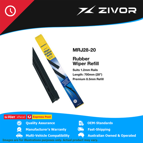 New TRIDON Rubber Only Wiper Refill Suits Japanese Spoiler Blade 700Mm #MRJ28-20