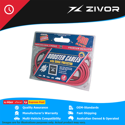 PROJECTA Red/Black Jumper Leads 400A With Surge Protection 6 B&S - 2.5M #SB400SP