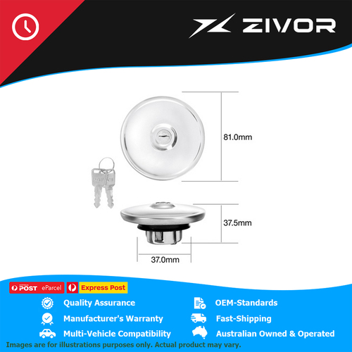 New Genuine TRIDON Fuel Tank Cap For Chrysler Dodge Valiant Vip #TFL203V