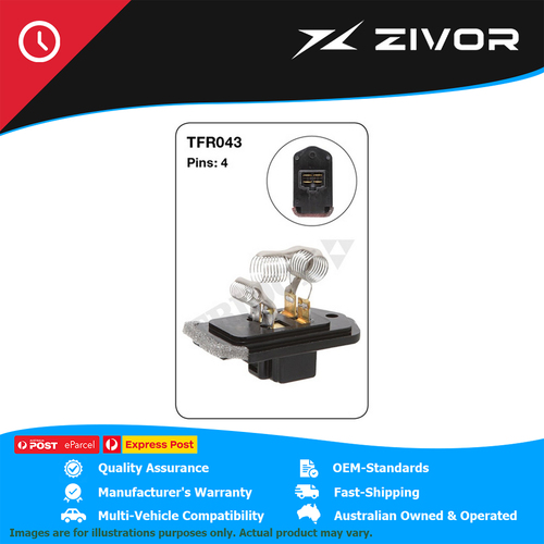 New Genuine TRIDON Air Conditioning Resistor For Toyota Landcruiser #TFR043