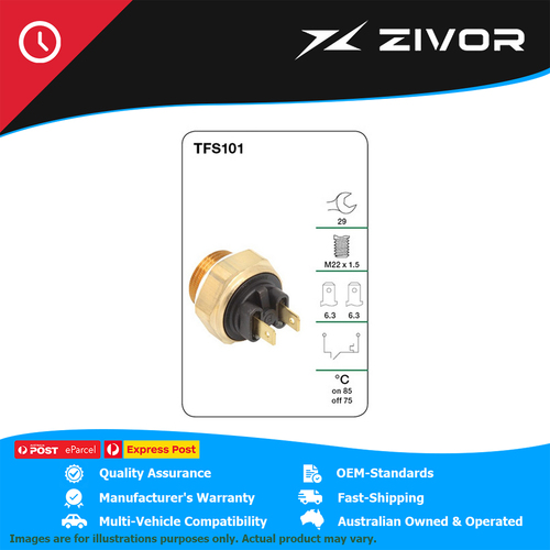 New Genuine TRIDON Thermo Fan Switch On@85 Off@79C 2T M22 For Alfa Romeo #TFS101