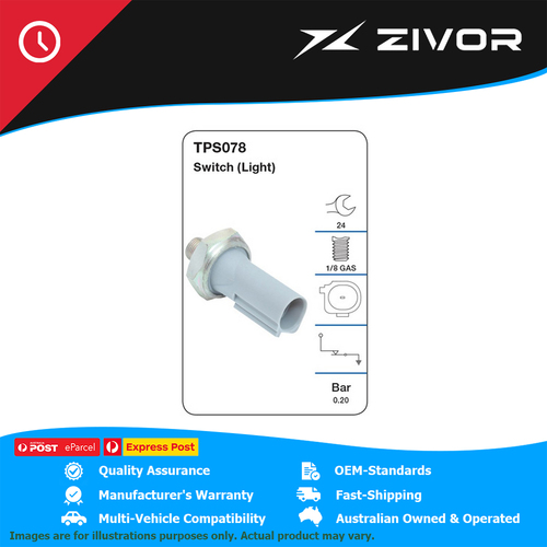 New Genuine TRIDON Oil Pressure Switch/Sender For Smart MCC #TPS078