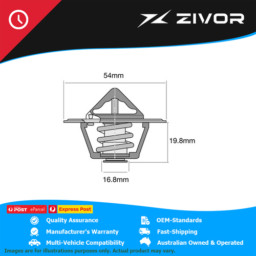 New Genuine TRIDON High Flow Thermostat 54mm - 77 Degrees C #TT2023-170