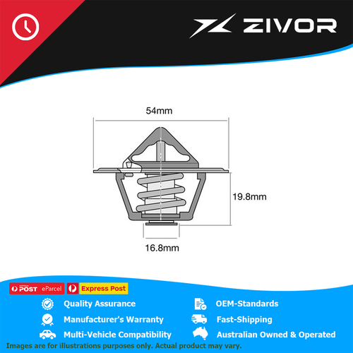 New Genuine TRIDON Thermostat High Flow 54mm - 82 Degrees C For Ford #TT2023-180