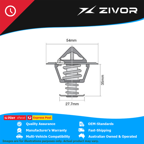 Genuine TRIDON High Flow Thermostat 54mm - 77 Degrees C For Nissan #TT2028-170