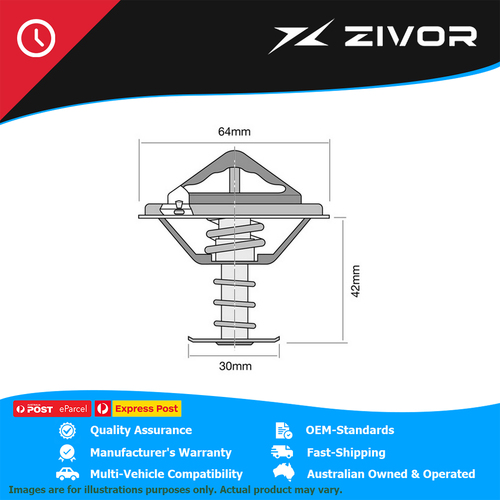 New Genuine TRIDON Thermostat 64mm - 82°C For Nissan Patrol #TT332-180