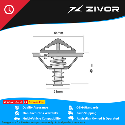 New Genuine TRIDON Thermostat For Toyota Coaster Landcruiser #TT334-170